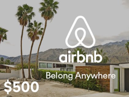 Win $500 Airbnb Gift Card