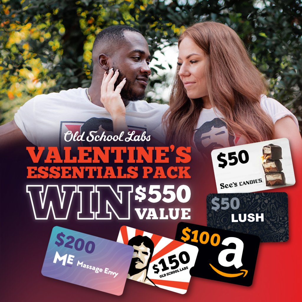 Win $550 In Gift Cards In The Old School Labs Valentine's Essentials Giveaway