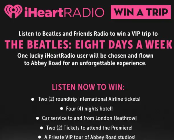 Win a $5500 VIP Trip to London!