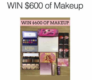 WIN $600 in Cosmetics