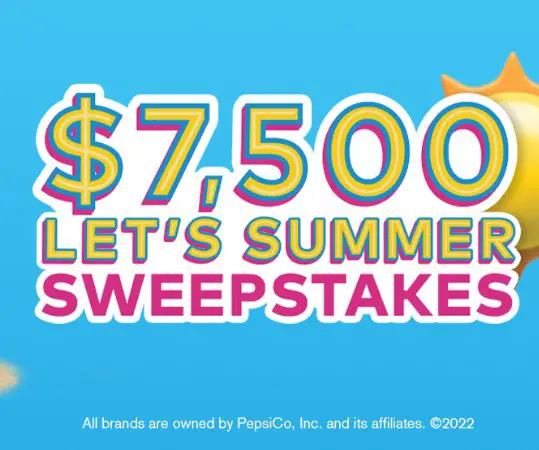 Win $7,500 Cash In The Tasty Rewards Let's Summer Sweepstakes