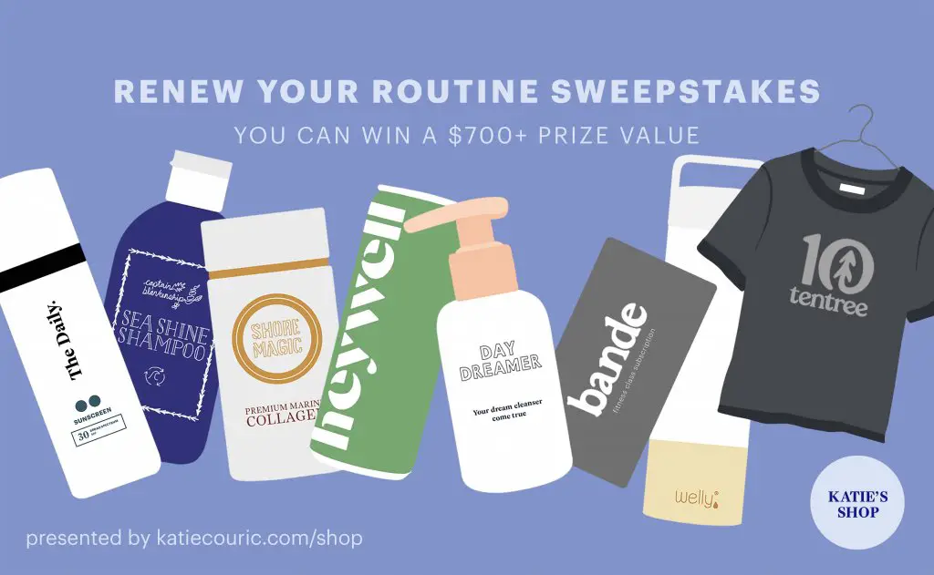 Win $750+ Prize Package In The Katie Couric Media Renew Your Routine Sweepstakes