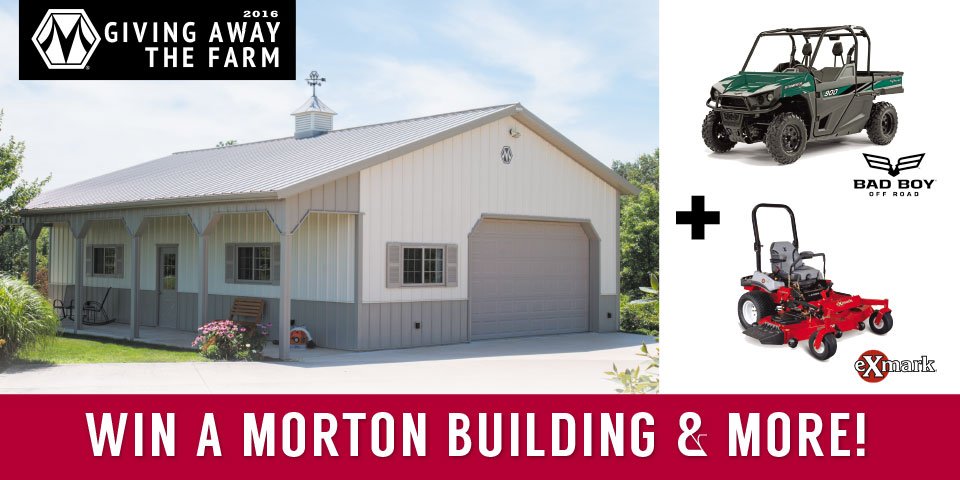 Win a $75,000+ Morton Building!