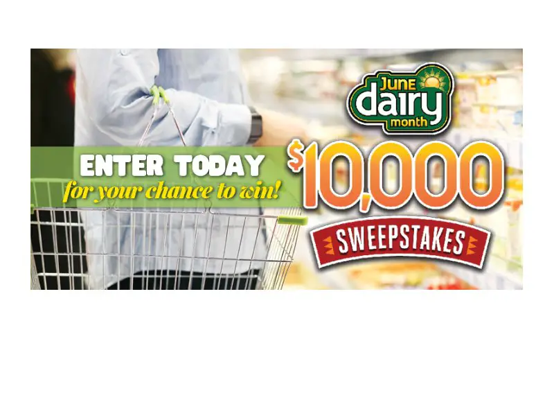 Win A $1,000 Or $500  Grocery Gift Card In The National Frozen & Refrigerated Foods Association June Dairy Month $10,000 Sweepstakes -