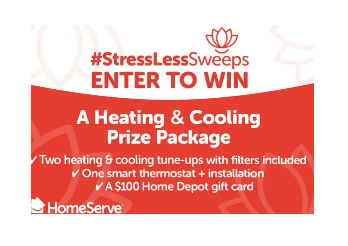 Win A $1,000 Prize Package In The Home Serve Heating & Cooling New Year, New You, Stress Less Giveaway