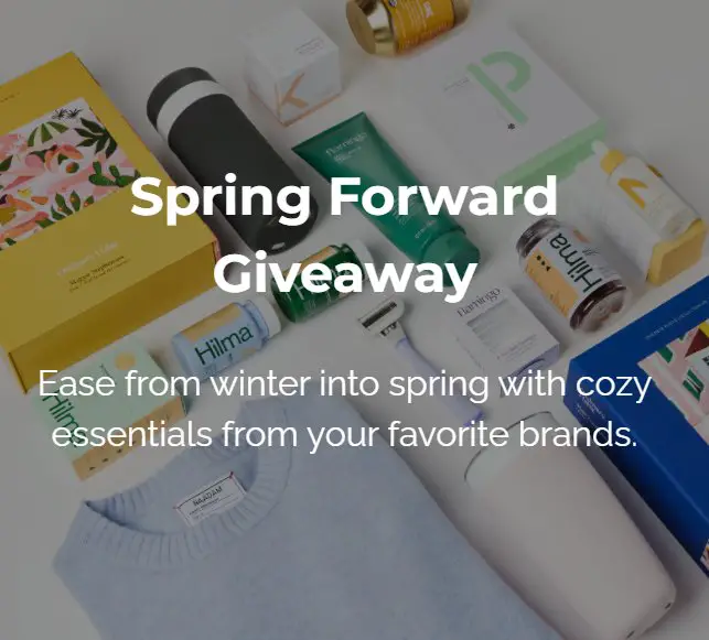 Win A $1,000 Spring Prize Package In The Spring Forward Giveaway