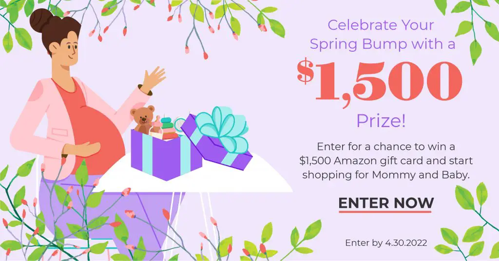Win A $1,500 Amazon Gift Card In The What To Expect Baby Bump April 2022 Giveaway