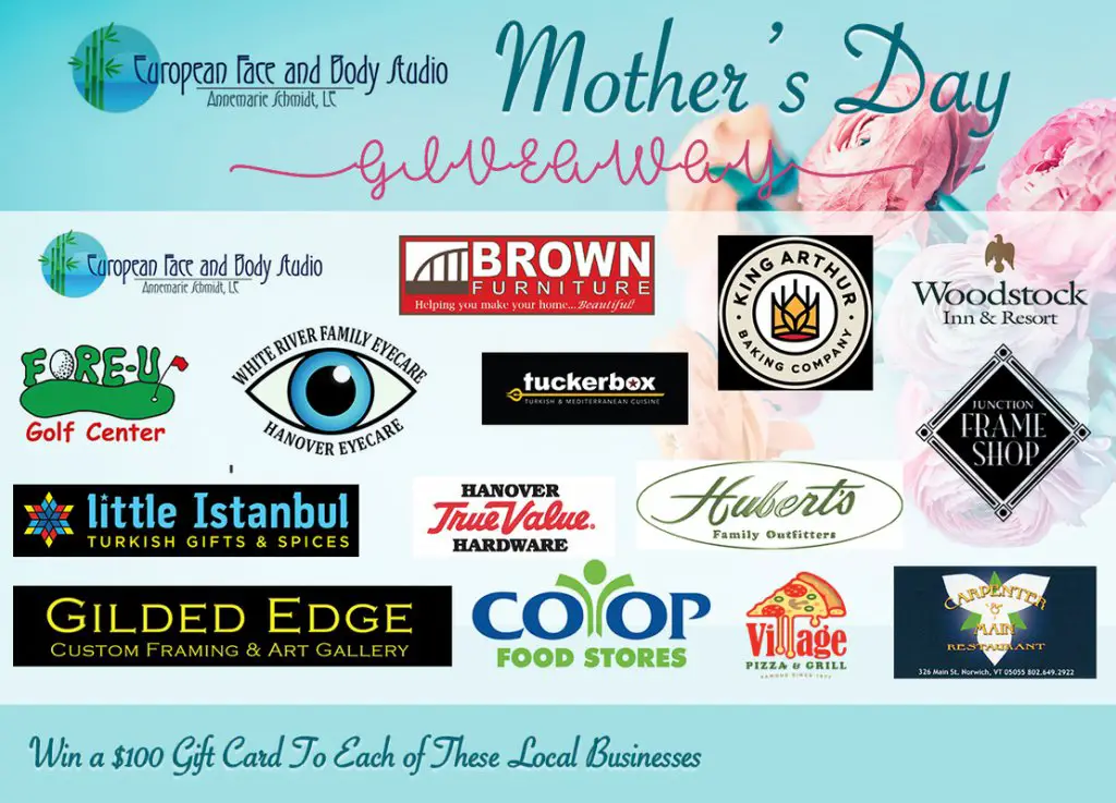 Win A $1,500 Prize Package In The Greater Upper Valley Mother's Day Giveaway