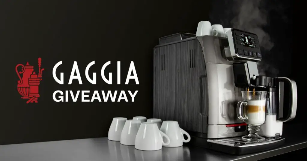 Win A $1,749 Gaggia Espresso Machine In The Whole Latte Love January Giveaway