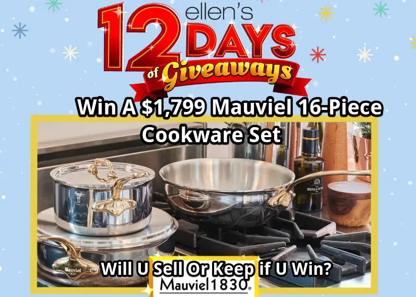 Win A $1,799  Mauviel 16-Piece Cookware Set In Day 4 Of Ellen’s 12 Days of Giveaways