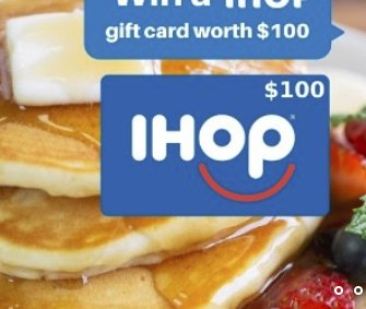 Win a $100 IHop Gift Card Now!