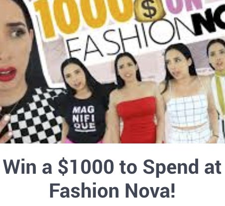 Win a $1000 to Spend at Fashion Nova