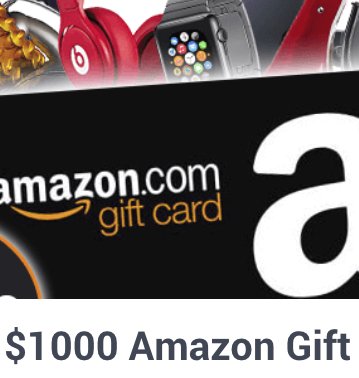 Win a $1000 Amazon Gift Card