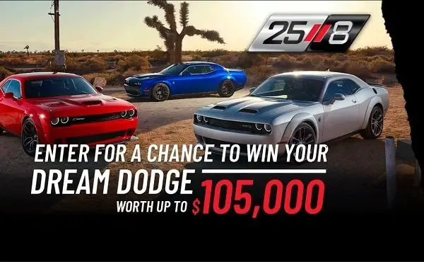 Win A $105,000 Dodge Vehicle In The Dodge Operation 25/8 Sweepstakes