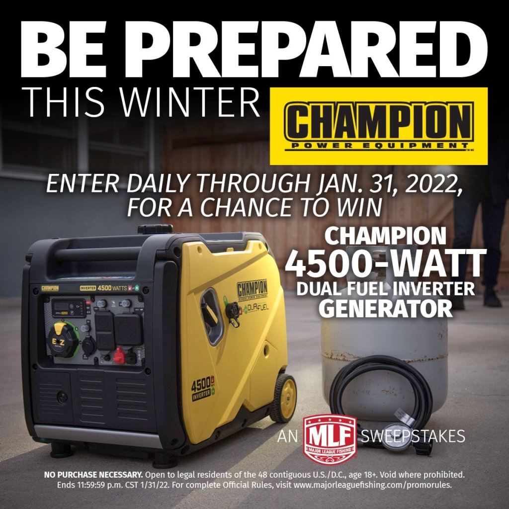 Win A $1359 Generator In The MLF Be Prepared This Winter With Champion Sweepstakes