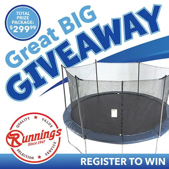 Win A 14' Trampoline In The Runnings Great Big April Giveaway