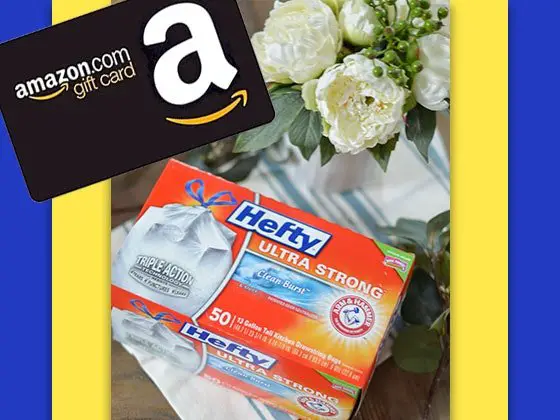 Win a $150 Amazon Gift Card & Hefty Trash Bags