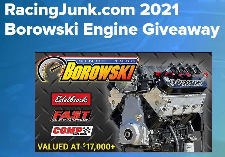 Win A $17,000 Race Engine In The RacingJunk.com Borowski Engine Giveaway