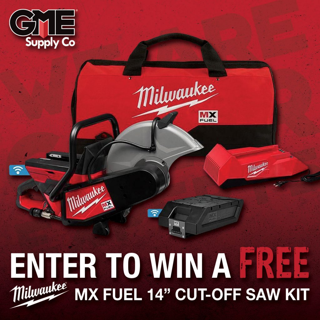 Win A $2,000 Cut-Off Saw Kit In The GME Supply Co Milwaukee Cut-Off Saw Kit Giveaway