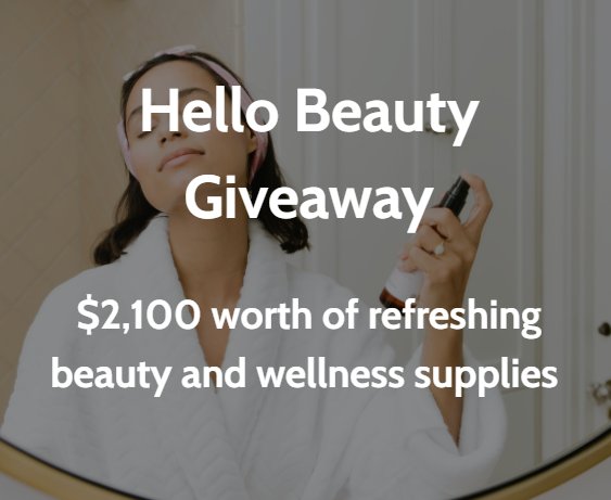 Win A $2,100 Beauty & Wellness Package