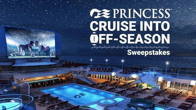 Win A $2,500 Princess Gift Card For A Cruise In The Cruise Into Off-Season Sweepstakes