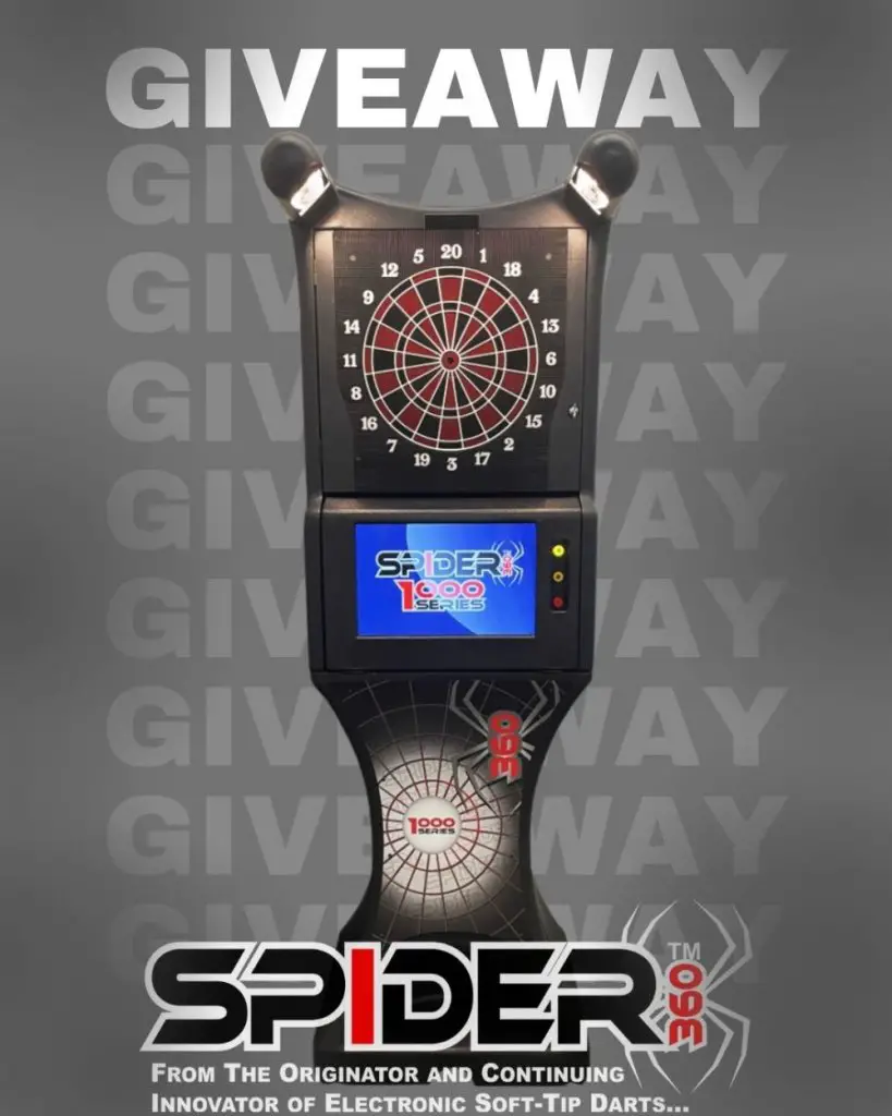 Win A $2,599 Dartboard In The Bullshooter’s Spider 360 Dartboard Giveaway