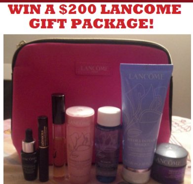 Win a $200 LANCOME Gift Package!!
