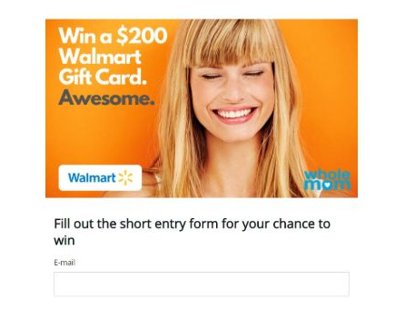 Win A $200 Walmart Gift Card