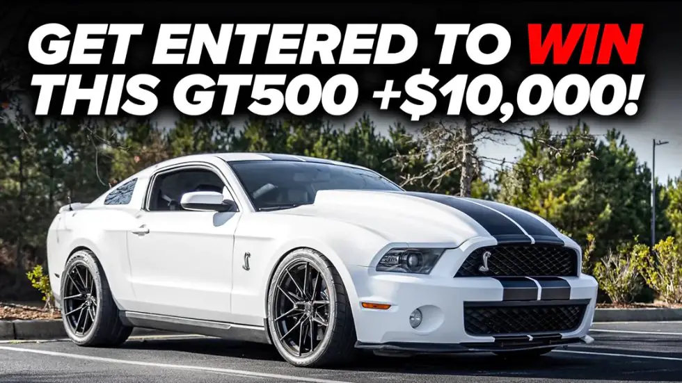 Win A 2010 Ford Mustang Shelby GT500 + $10,000 Cash In The Save the Racecars Giveaway #6 Sweepstakes
