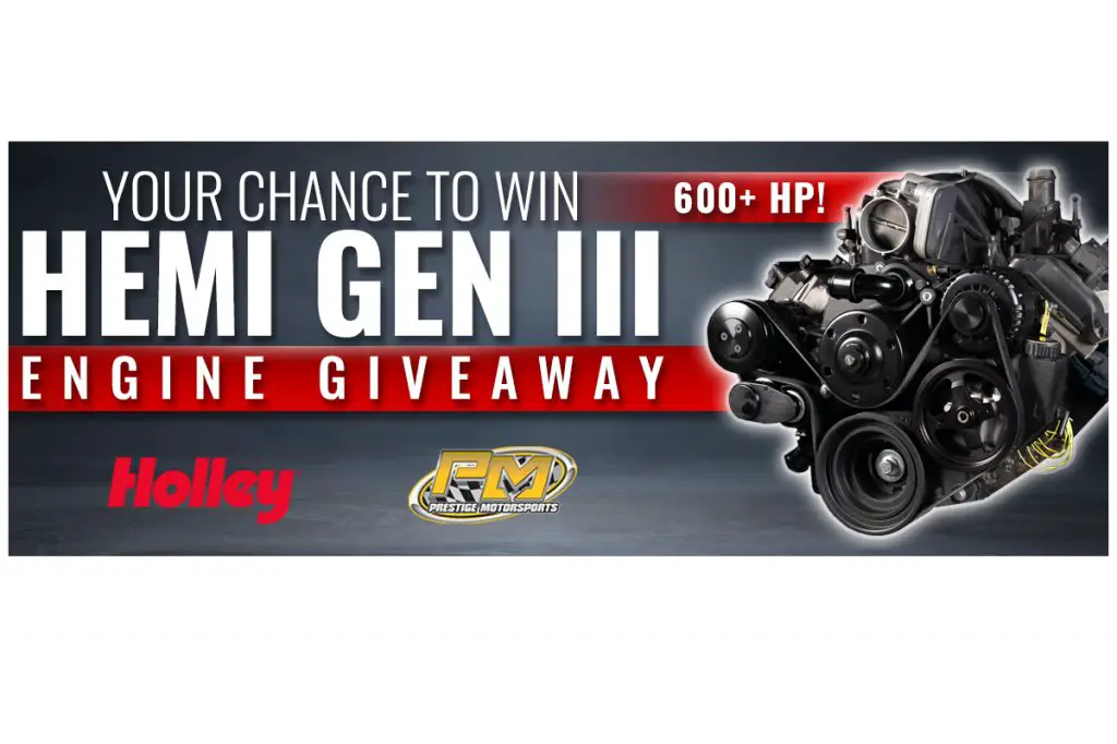 Win A $23,000 Gen 3 Hemi 392 Engine With Holley Components In The 2023 Hemi Engine Giveaway