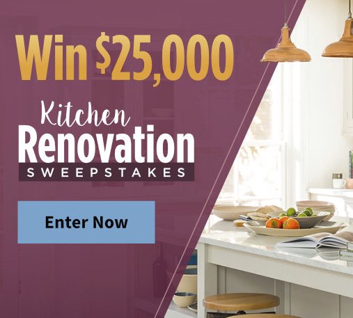 Win a $25,000 Kitchen Renovation
