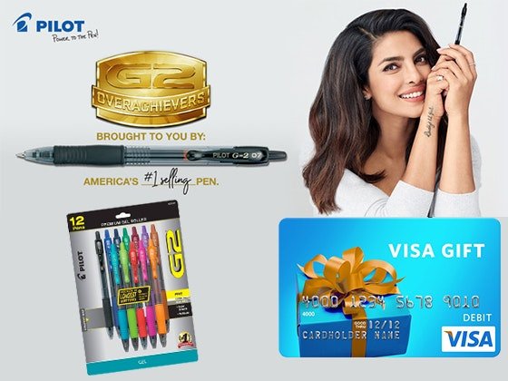 Win a $25 Visa Gift Card & Pilot Pen Overachievers Prize Package