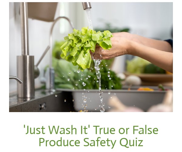 Win A $250 Grocery Gift Card In The Alliance For Food And Farming Quiz: True or False Just Wash It Sweepstakes