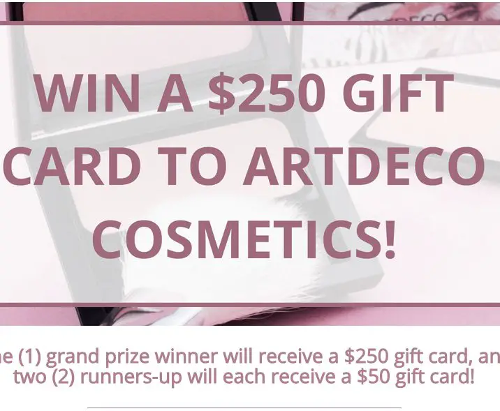 Win a $250 Gift Card to ARTDECO Cosmetics