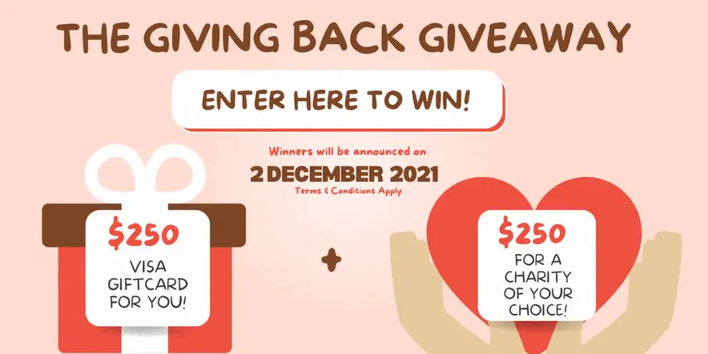 Win A $250 VISA Gift Card + $250 Donation To Charity