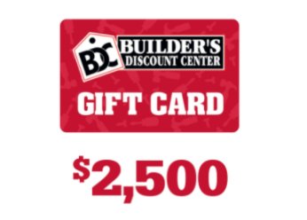 Win A $2500 Gift Card & More In The Builder’s Discount Center 35th Anniversary Sweepstakes