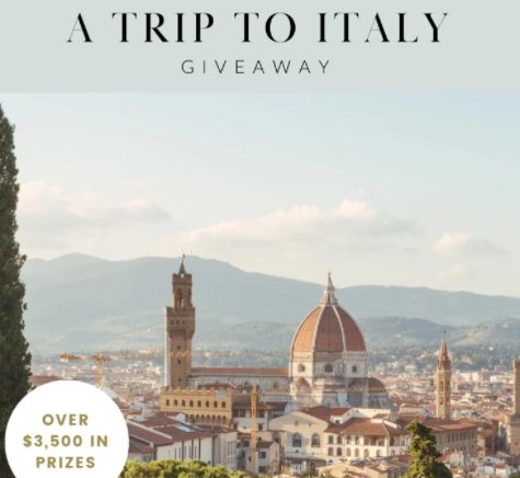 Win A $3,500 Trip To Italy