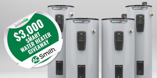Win A $3000 Smart Water Heater In The Bob Vila’s Smart Water Heater Giveaway