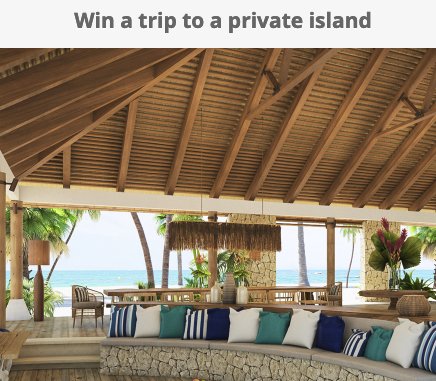 Win a $32,650 Private Island