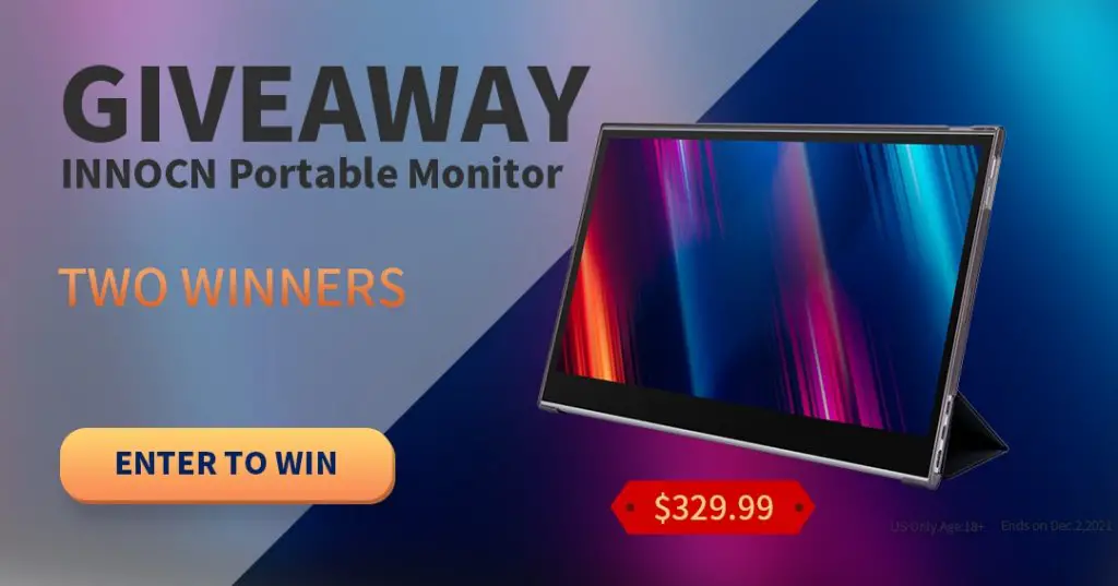 Win A $330 Portable Monitor In The INNOCN Monitor Giveaway