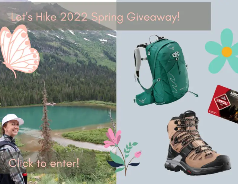 Win A $445 Hiking Package In The Let's Hike 2022 Spring Giveaway