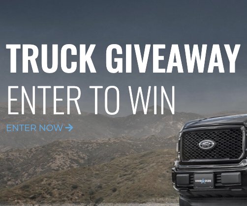 Win a $45,000 Truck Giveaway