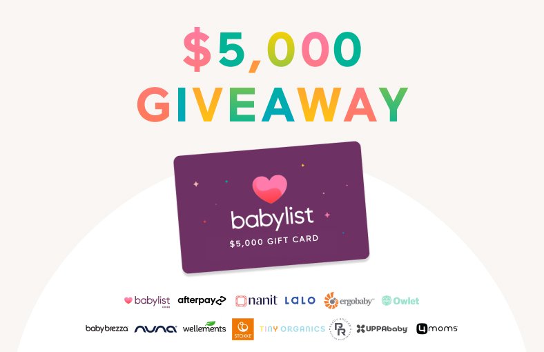 Win A 5,000 Babylist Gift Card