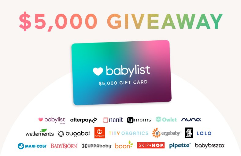 Win A $5,000 Babylist Gift Card