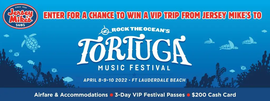 Win A $5,000 Trip For 2 People To The Tortuga Music Festival In Fort Lauderdale