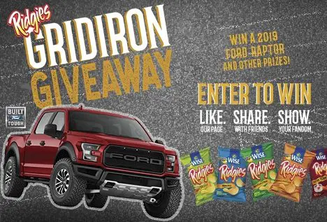 Win a $50,000 2019 Ford Raptor from Wise Foods