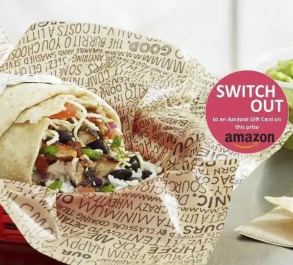Win a $50 Chipotle or Amazon Gift Card