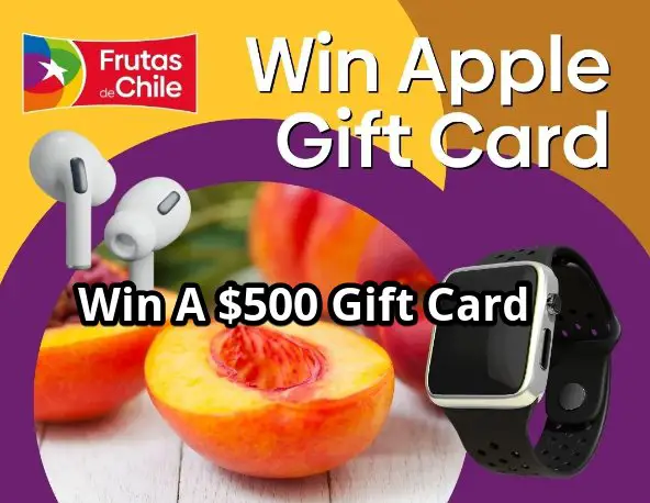 Win A $500 Apple Gift Card Chilean Nectarines Dive into Sweetness and Win Big Giveaway