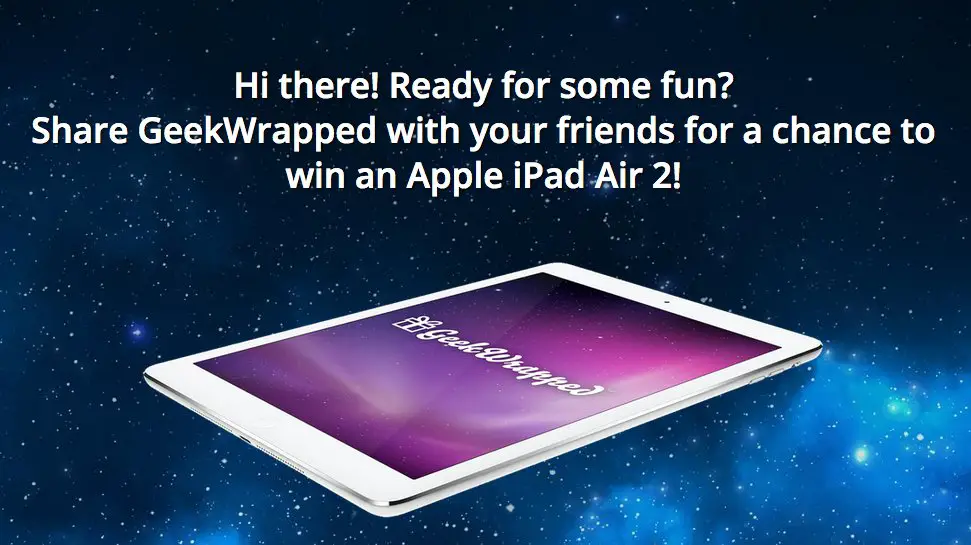 Win a $500 Apple IPad Air 2!