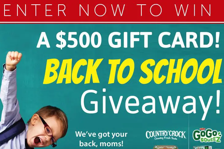 Win a $500 Gift Card for School